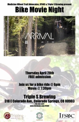 Free Bike Movie Night: “ARRIVAL” presented by Independent Film Society of Colorado (IFSOC) at Triple S Brewing, colorado springs CO