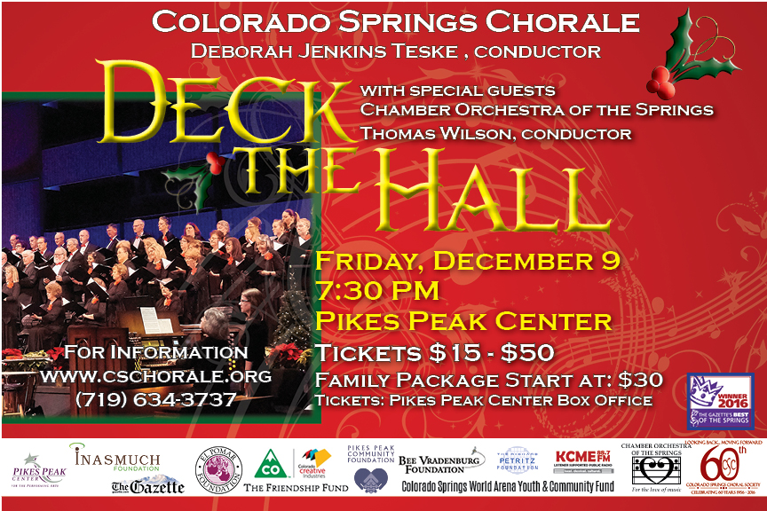 Colorado Springs Chorale's 'Deck the Hall' Annual Holiday Concert - PeakRadar.com
