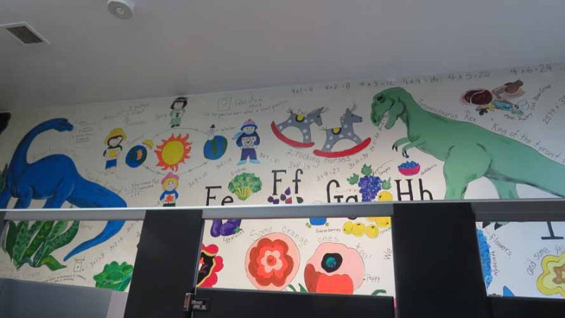 Gallery 6 - Ivywild School: Boys Restroom math and science