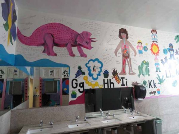 Gallery 1 - Ivywild School: Girls Restroom math and science
