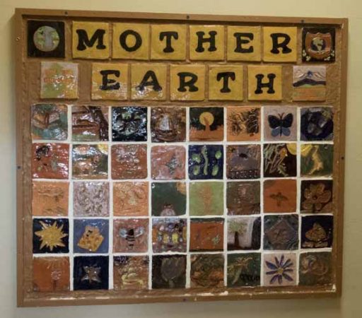 Ivywild School: Mother Earth tile mosaic