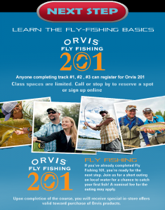 Orvis 201 Stream Side Class presented by Anglers Covey Fly Shop at Anglers Covey Fly Shop, Colorado Springs CO