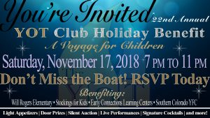 YOT Club’s 22nd Annual Holiday Benefit presented by  at The Mansion, Colorado Springs CO