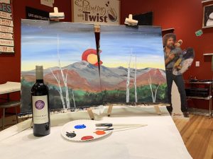 New Years Eve Paint & Sip Date Night presented by Painting with a Twist: Downtown Colorado Springs at Painting with a Twist Colorado Springs Downtown, Colorado Springs CO