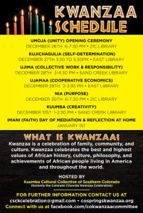 The 30th Annual Colorado Springs Citywide Kwanzaa Celebration presented by  at ,  