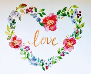 Floral Valentines Watercolor Workshop presented by Pikes Peak Artist Collective at ,  
