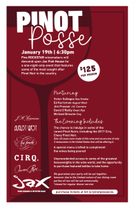Pinot Posse presented by  at ,  