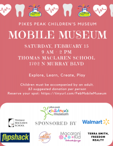 Pikes Peak Children’s Museum: Mobile Museum presented by Pikes Peak Children's Museum at ,  