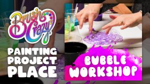 Bubble Art Workshop presented by Brush Crazy at Brush Crazy, Colorado Springs CO