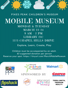 March Mobile Museum: Wacky Weather presented by Pikes Peak Children's Museum at PPLD: Library 21c, Colorado Springs CO