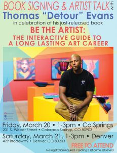 CANCELED: Book Signing & Artist Talk with Thomas “Detour” Evans presented by HR Meininger Art Supply at ,  