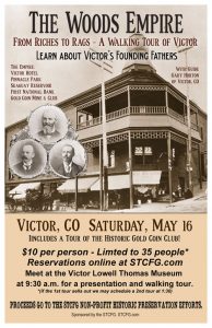 CANCELED: The Woods Empire: From Riches to Rags presented by Southern Teller County Focus Group at Victor Lowell Thomas Museum, Victor CO