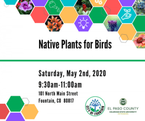 Native Plants for Birds-Water Wise Seminar presented by  at ,  