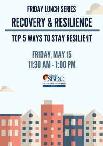 Webinar: Recovery & Resilience: Top 5 Ways to Stay Resilient presented by Pikes Peak Small Business Development Center at Online/Virtual Space, 0 0