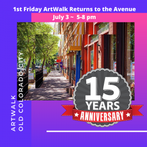 July 3: First Friday ArtWalk in Old Colorado City presented by Historic Old Colorado City at ,  