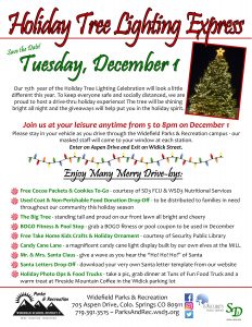 Holiday Tree Lighting Express presented by  at Widefield Community Center, Colorado Springs Colorado