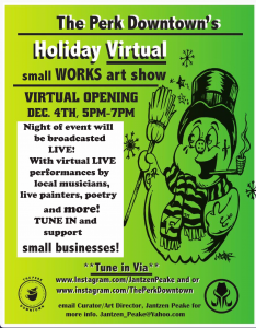 * Holiday Virtual Small Works Show presented by  at Online/Virtual Space, 0 0