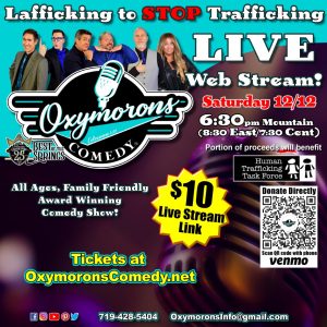 Lafficking to Stop Trafficking Comedy Show presented by Oxymorons Comedy at Online/Virtual Space, 0 0