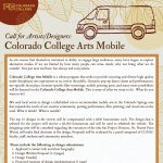 Call for Design Submissions: CC Arts Mobile presented by Colorado College at Online/Virtual Space, 0 0