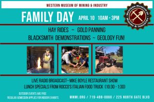 WMMI Family Day, Live Radio Broadcast, + Lunch Bunch Food Deals presented by Western Museum of Mining & Industry at Western Museum of Mining and Industry, Colorado Springs CO