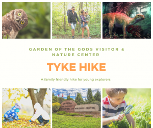 SOLD OUT: Tyke Hike presented by Garden of the Gods Visitor & Nature Center at Garden of the Gods Visitor and Nature Center, Colorado Springs CO
