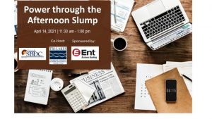 Power through the Afternoon Slump presented by Pikes Peak Small Business Development Center at Online/Virtual Space, 0 0