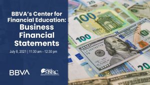 Business Financial Statements: BBVA’s Center for Financial Education presented by Pikes Peak Small Business Development Center at Online/Virtual Space, 0 0