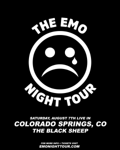 The Emo Night Tour presented by The Black Sheep at The Black Sheep, Colorado Springs CO