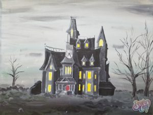 Addams Family Mansion presented by Brush Crazy at Brush Crazy, Colorado Springs CO