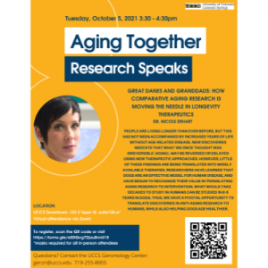 Aging Together: Research Speaks presented by UCCS Presents at UCCS Downtown, Colorado Springs CO