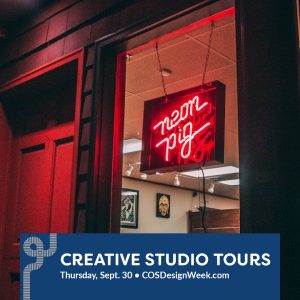 Creative Studio Tours presented by Colorado Springs Design Week at The Machine Shop, Colorado Springs CO