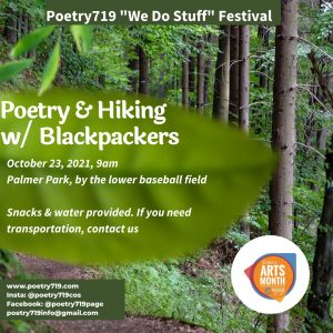 Poetry 719 Festival: Poetry & Hiking w/ Blackpackers presented by Poetry 719 at Palmer Park, Colorado Springs CO