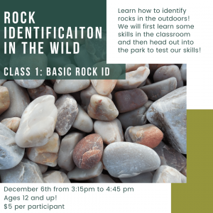 Rock Identification in the Wild: Basic Rock ID presented by Garden of the Gods Visitor & Nature Center at Garden of the Gods Visitor and Nature Center, Colorado Springs CO