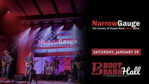 Narrow Gauge presented by Boot Barn Hall at Boot Barn Hall at Bourbon Brothers, Colorado Springs CO