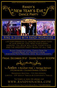 Randy’s New Year’s Eve Dance Party presented by  at Antlers Hotel, Colorado Springs CO