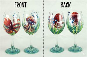 Under The Sea Wine Glass Painting presented by  at ,  