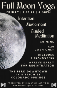 Full Moon Yoga presented by  at The Perk- Downtown, Colorado Springs CO
