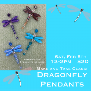 Make & Take Workshop: Dragonfly Pendants presented by Goat Patch Brewing Company at Goat Patch Brewing Company, Colorado Springs CO
