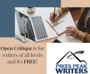 Open Critique presented by Pikes Peak Writers at Online/Virtual Space, 0 0