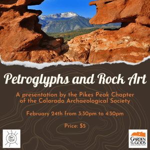 Petroglyphs and Rock Art presented by Garden of the Gods Visitor & Nature Center at Garden of the Gods Visitor and Nature Center, Colorado Springs CO