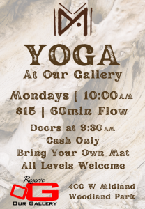Yoga at Our Gallery presented by  at ,  