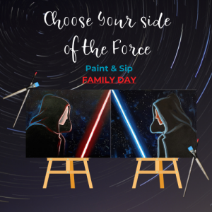 Family Day: Red or Blue Light Sabre presented by Painting With a Twist: West at ,  