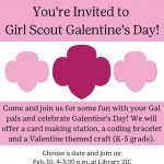 Galentine’s Day with Girl Scouts presented by Girl Scouts of Colorado at PPLD: Cheyenne Mountain Library, Colorado Springs CO