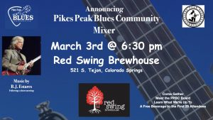 Pikes Peak Blues Community Mixer presented by Pikes Peak Blues Community at ,  