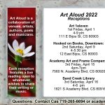‘Art Aloud’ presented by Art 1eleven Gallery at Art 1eleven Gallery, Colorado Springs CO