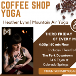 Coffee Shop Yoga presented by The Perk- Downtown at The Perk- Downtown, Colorado Springs CO