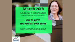 ‘How To Write The Perfect Book Blurb’ presented by Pikes Peak Writers at Online/Virtual Space, 0 0
