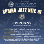Spring Jazz Nite presented by Colorado Springs Conservatory at Epiphany, Colorado Springs CO