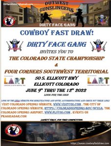 Cowboy Fast Draw Colorado State Championship & 4 Corners SW Territorial presented by Outwest Gunslinger's at ,  