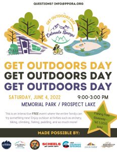 Get Outdoors Day presented by Pikes Peak Outdoor Recreation Alliance at Memorial Park, Colorado Springs, Colorado Springs CO